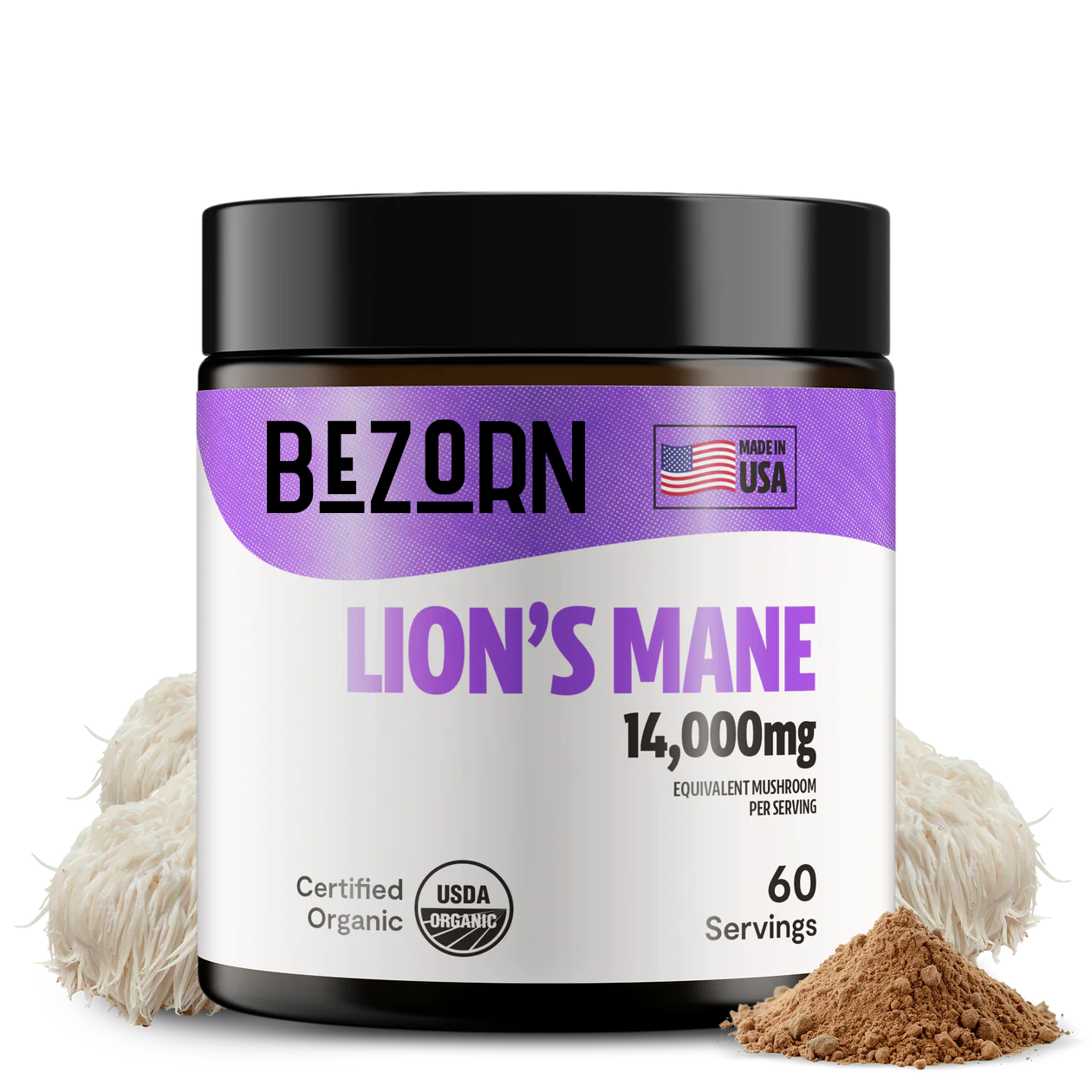 BEZORN® Lion's Mane Mushroom Extract Powder