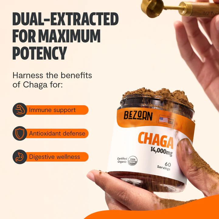 BEZORN® Chaga Mushroom Extract Powder