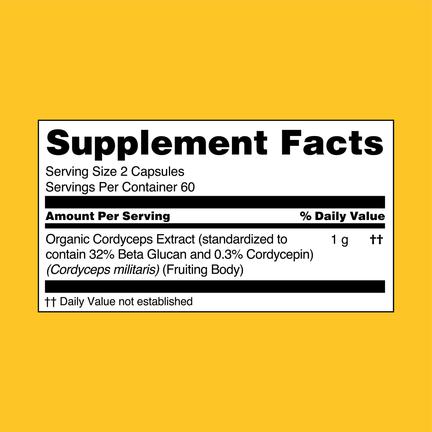 BEZORN® Cordyceps Mushroom Extract Capsules