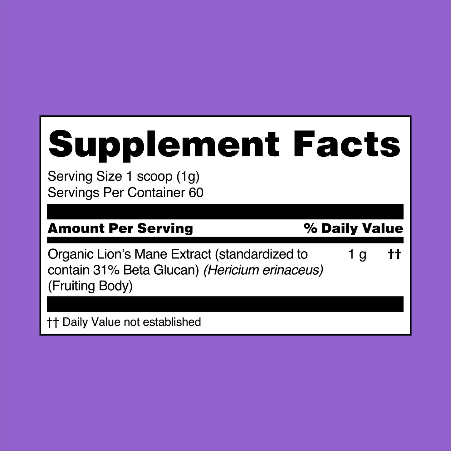 BEZORN® Lion's Mane Mushroom Extract Powder