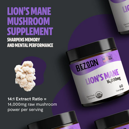 BEZORN® Lion's Mane Mushroom Extract Powder