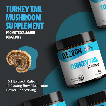 BEZORN® Turkey Tail Mushroom Extract Powder
