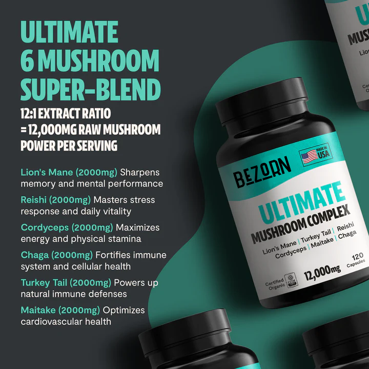 BEZORN® Ultimate Mushroom Complex Capsules