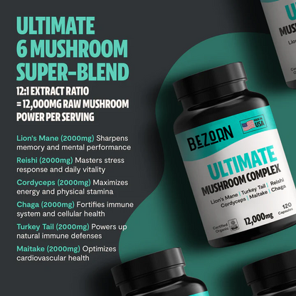 BEZORN® Ultimate Mushroom Complex Capsules