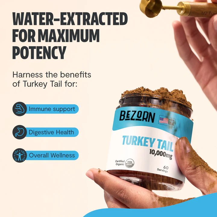 BEZORN® Turkey Tail Mushroom Extract Powder
