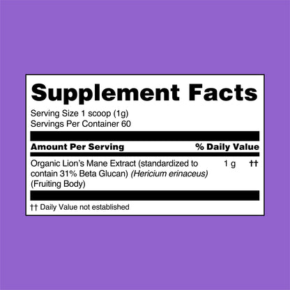 BEZORN® Lion's Mane Mushroom Extract Powder