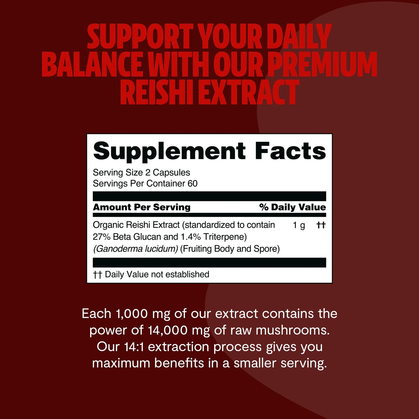 BEZORN® Reishi Mushroom Extract Capsules