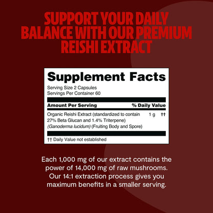 BEZORN® Reishi Mushroom Extract Capsules