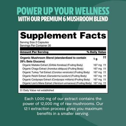 BEZORN® Ultimate Mushroom Complex Capsules